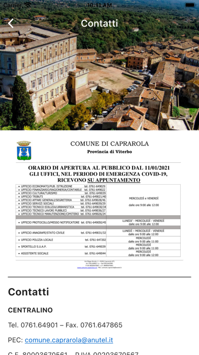 VisitCaprarola Screenshot