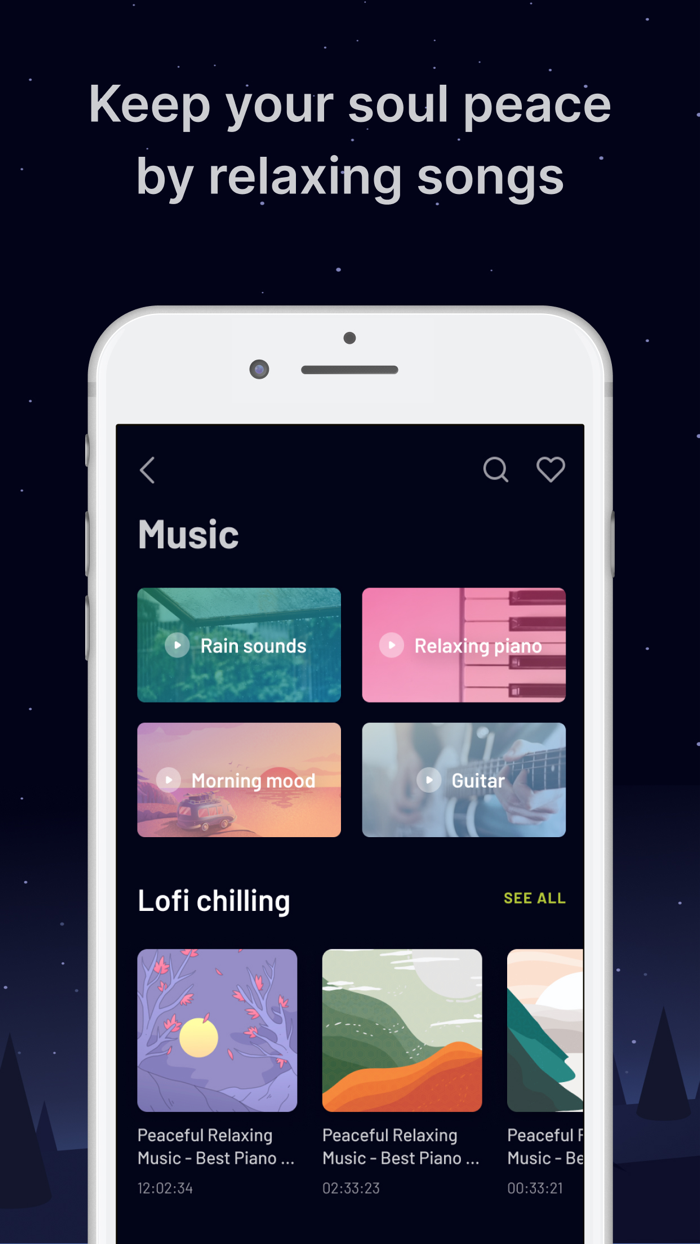 peace - relax and focus