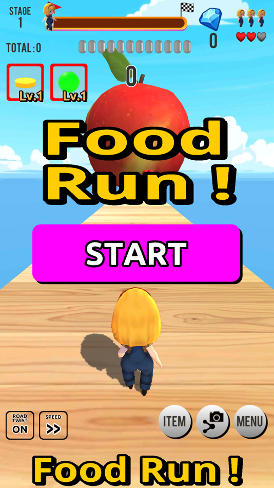 #1. Food Run Game: simple run game (iOS) 由: myu apps