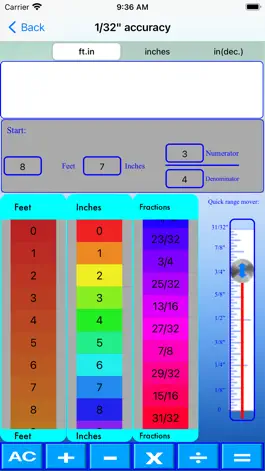 Game screenshot Slider Imperial Calculator hack