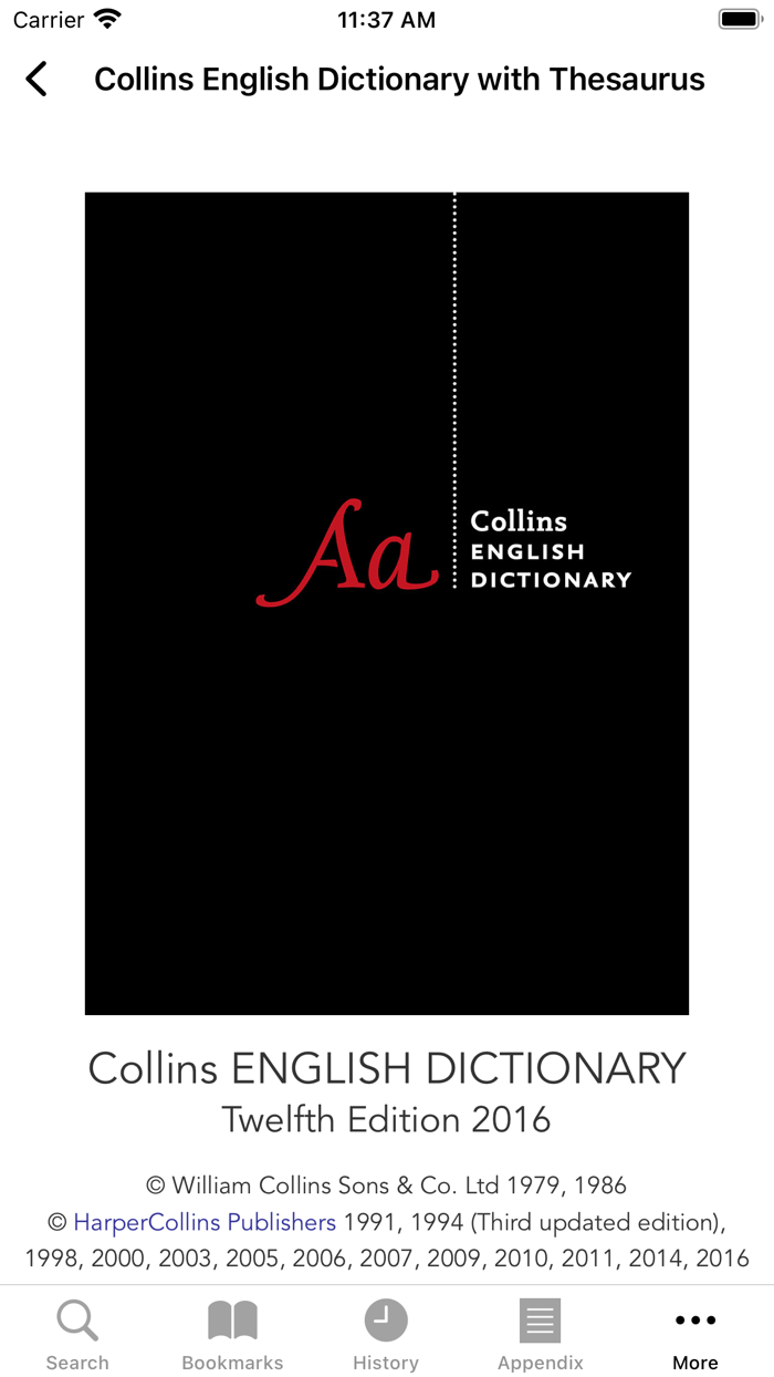 Collins DictionaryThesaurus