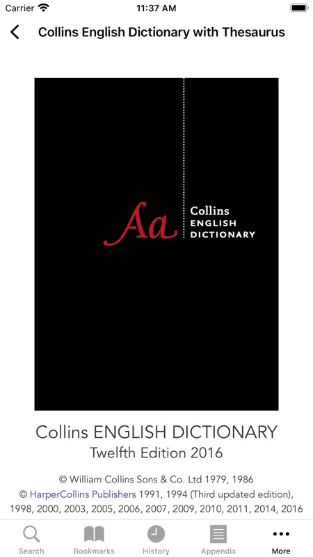 Collins Dictionary+Thesaurus screenshot 5 of 5