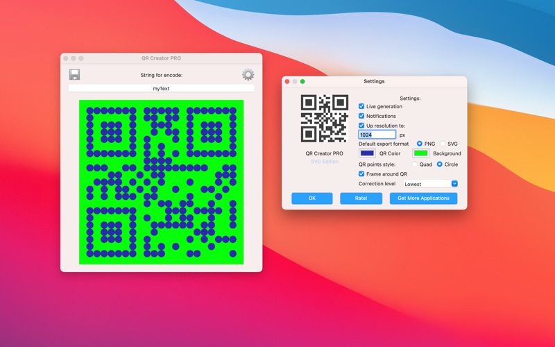 Screenshot #1 pour QR Creator PRO