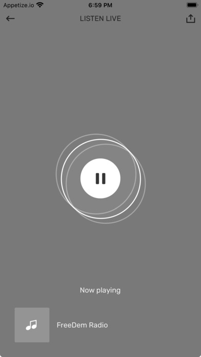FreeDem Radio Screenshot