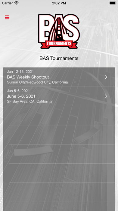 BAS Tournaments Screenshot