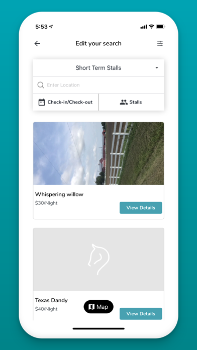 HorseBnB Screenshot