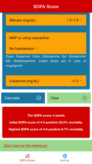 SOFA Score Calculator Proのおすすめ画像2
