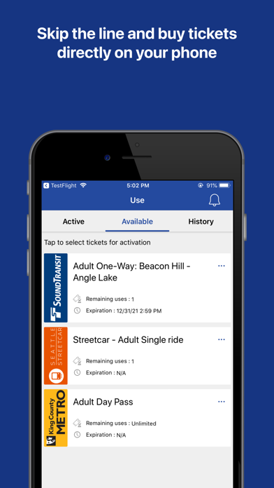 Transit GO Ticket Screenshot