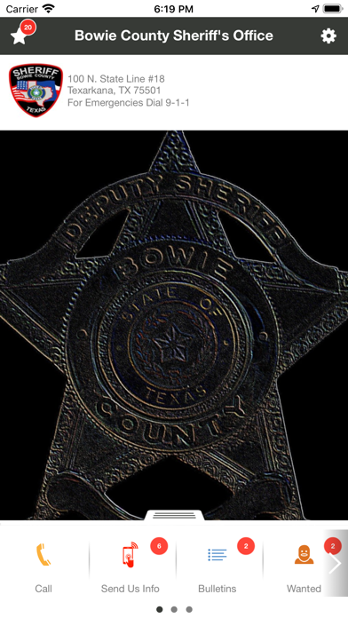Bowie County Sheriff Screenshot