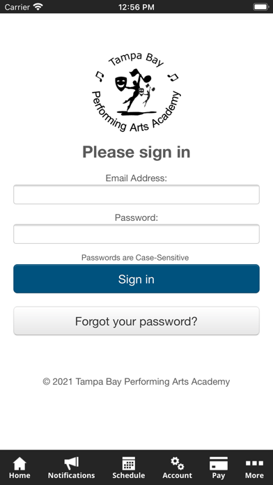 Tampa Bay Performing Arts Acad Screenshot