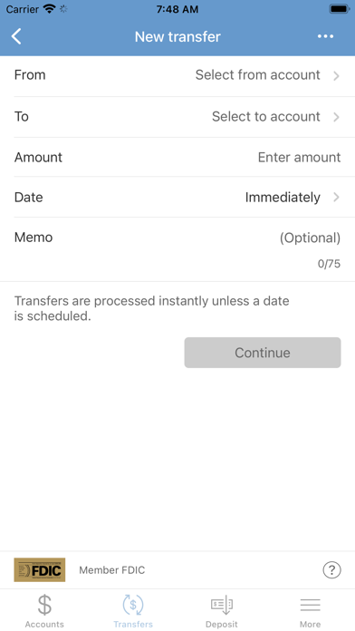F & M Savings Bank Screenshot