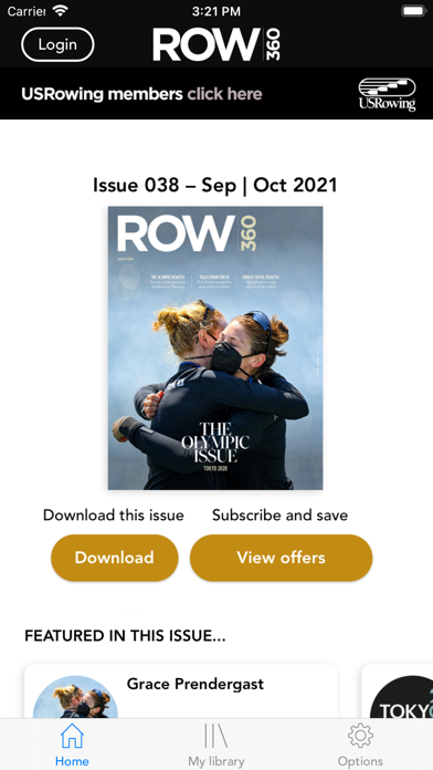 Row360 Magazine Screenshot