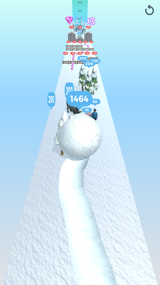 #3. Snowball Effect 3D (iOS) 由: Small Beautiful