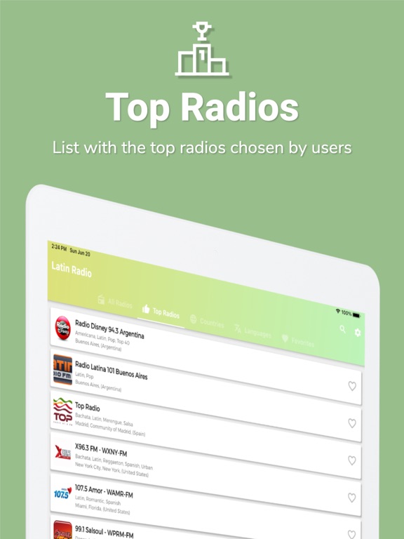 Latin Radio - Latin Music iPad screenshot 7 - Music app