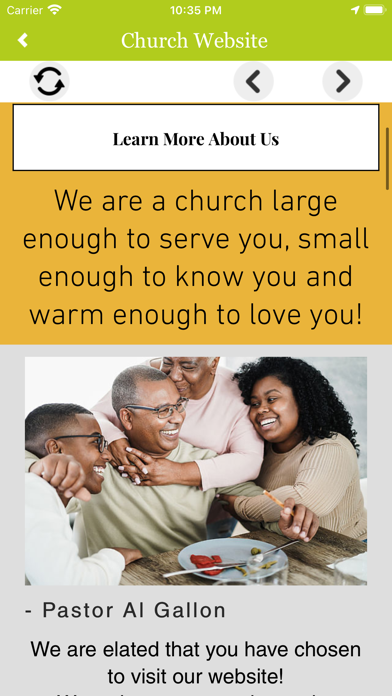 New Testament Church App Screenshot