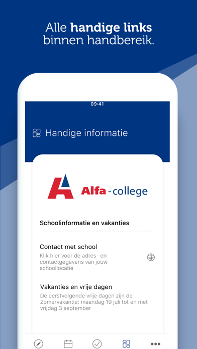 Mijn Alfa-college Screenshot