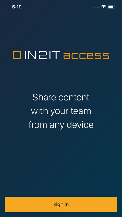 Screenshot 1 of IN2IT access App