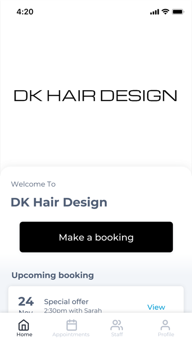 DK Hair Design Screenshot