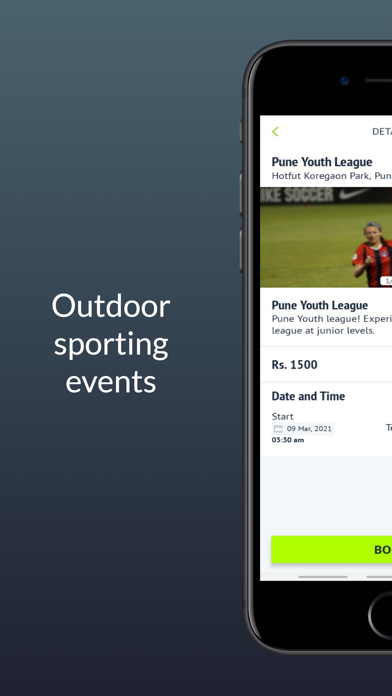 Roar Sports: Booking Engine Screenshot