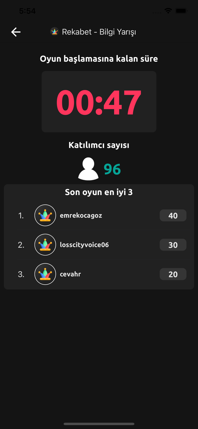 Rekabet - Bilgi Yarışması