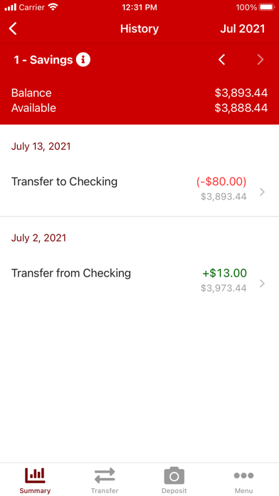 Washington Area FCU Mobile Screenshot