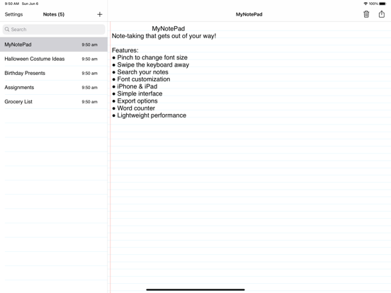 Screenshot #4 pour MyNotePad