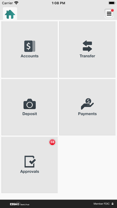 ESSA Business Mobile Banking Screenshot