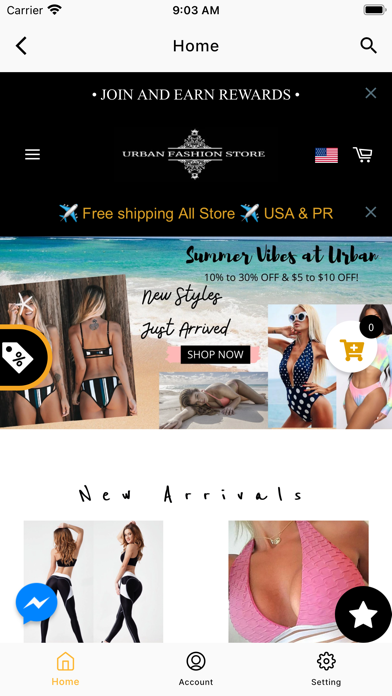 Urban Fashion Store US Screenshot