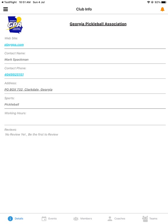 Screenshot #5 pour Georgia Pickleball Association