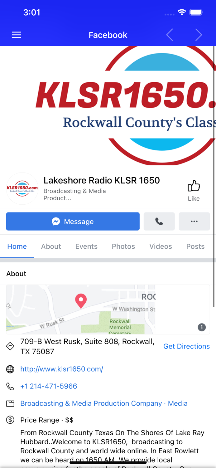 KLSR 1650 Lake Shore Radio