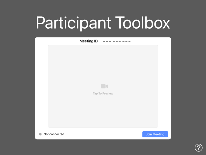 Participant Toolbox