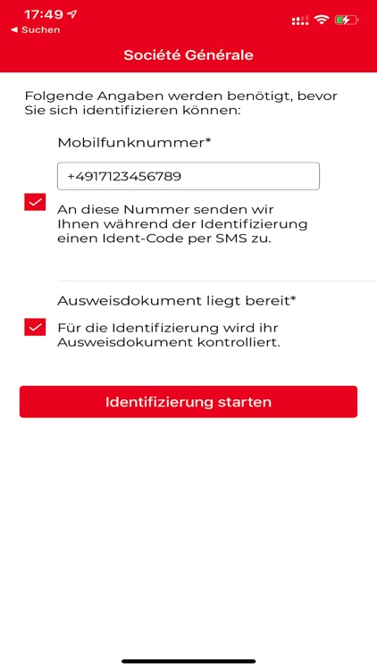 SG Videolegitimation