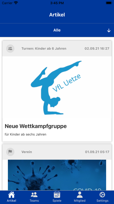 Screenshot #1 pour VfL Uetze