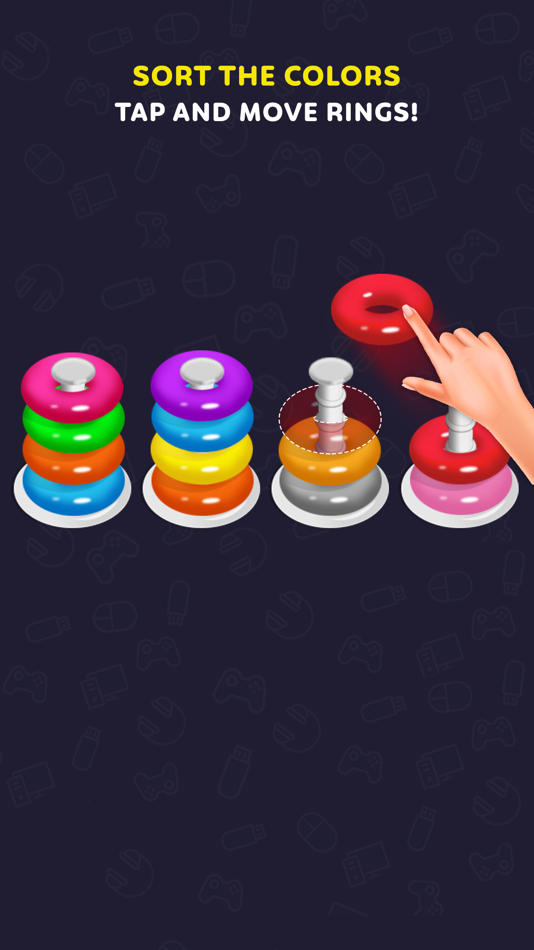 #1. Color Hoop Stack Puzzle (iOS) 由: Rohit Makadia