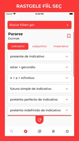 Game screenshot İspanyolca Fiiller apk