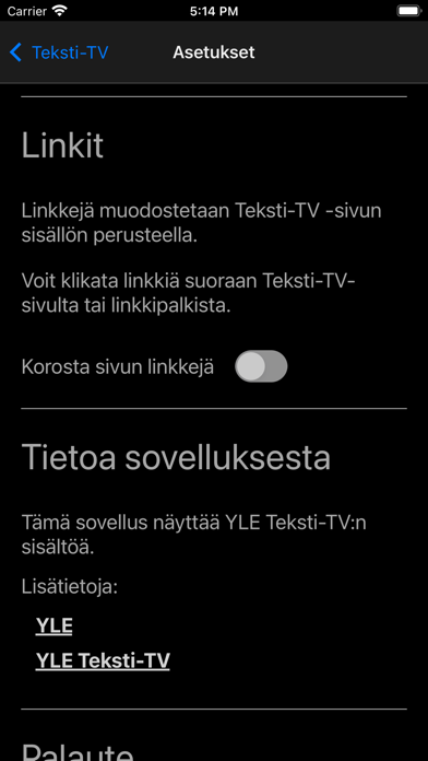 Teksti-TV mobile Screenshot