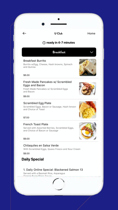 UAS Dining Screenshot