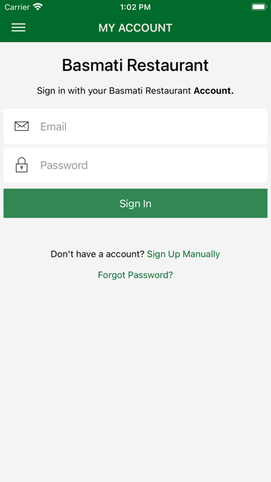 Basmati Indian Restaurant Screenshot