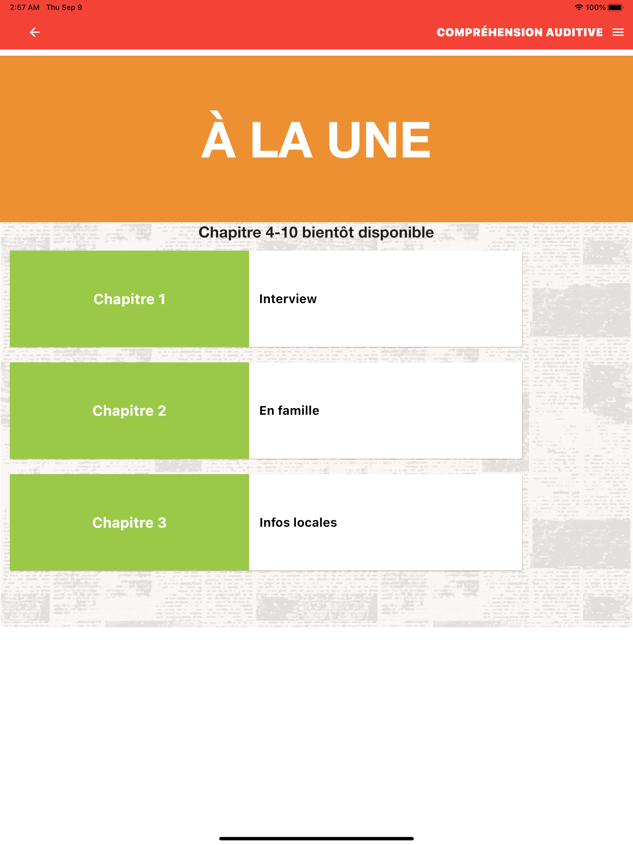 À La Une