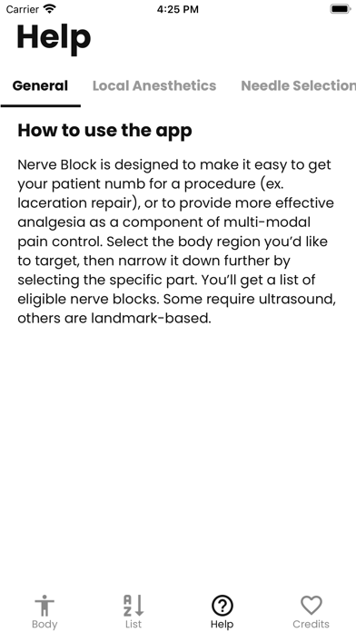 Nerve Block Screenshot