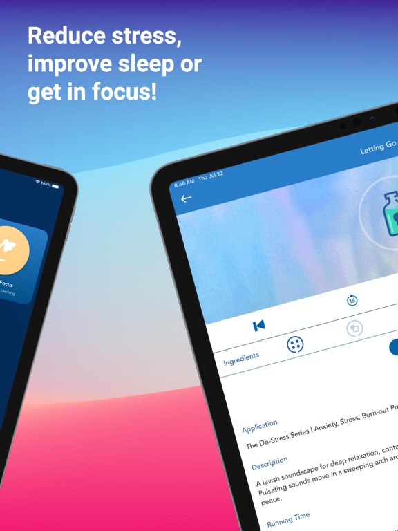 SonicTonic iPad screenshot 2 - Health & Fitness app
