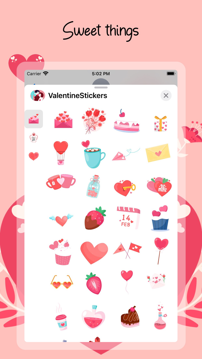 Valentine Stickers Love
