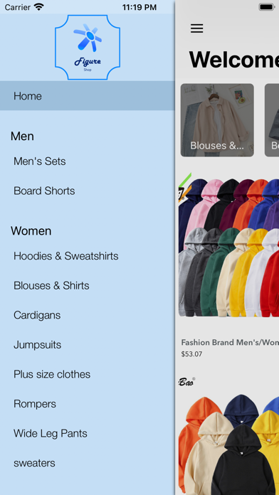 Figure Clothing Shop Online AL Screenshot