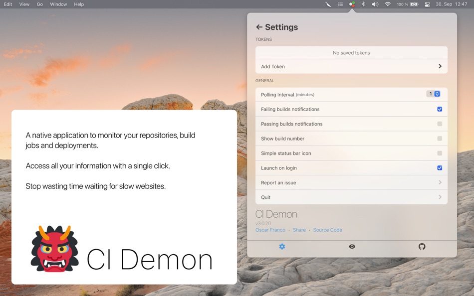 #2. CI Demon (macOS) Podle: Oscar Franco