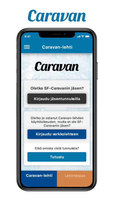 Caravan-appi Screenshot