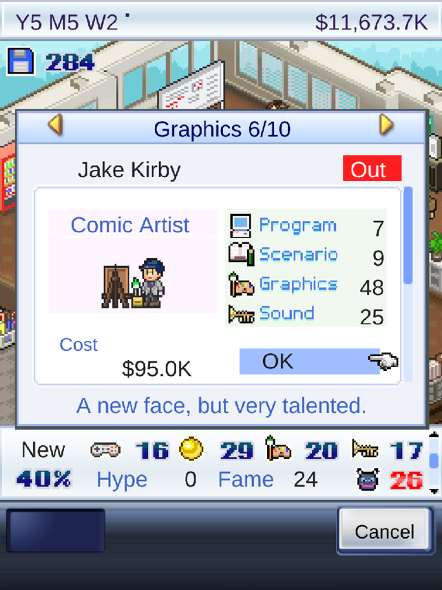 Game Dev Story Screenshot