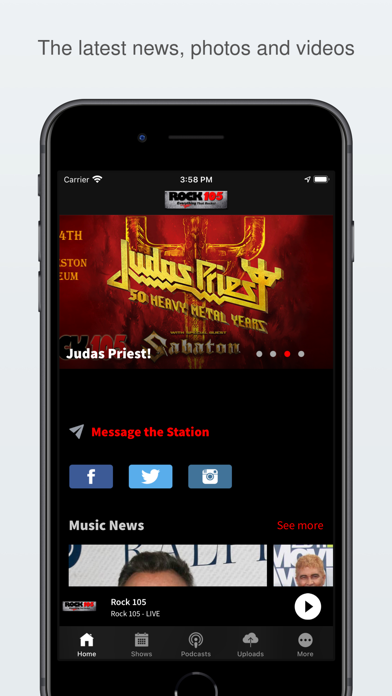 Rock 105/WKLC Screenshot