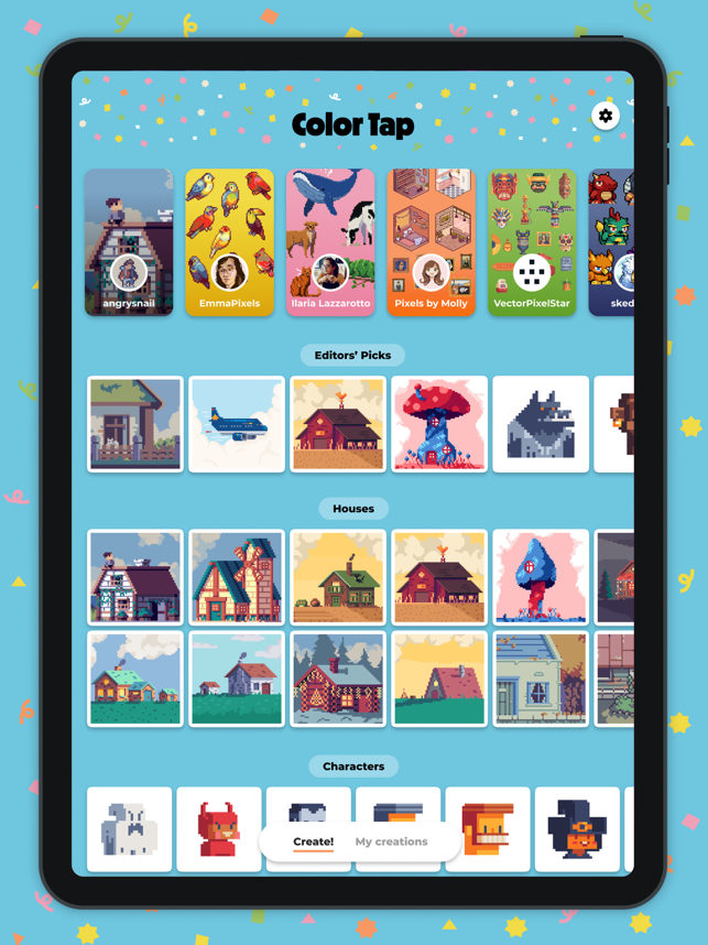 ‎Color Tap - Екранна снимка на игра за оцветяване