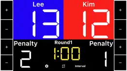 taekwondo scoreboard iphone screenshot 2
