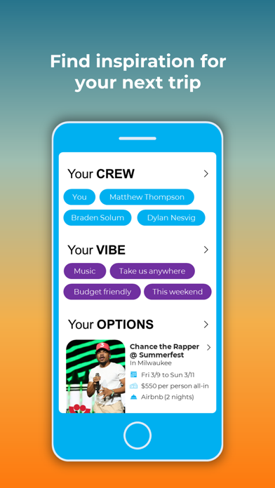 Vaia iPhone screenshot